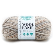Lion Brand Wool-Ease Thick & Quick Yarn Prints, Stripes & Metallics - Yarn for Knitting, Crochet, Weaving, Arts & Crafts - Fossil, Bulk 15 Pack