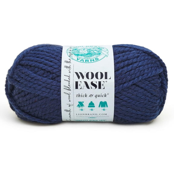 Lion Brand Wool-Ease Thick & Quick Yarn, Solids, 15 Pack