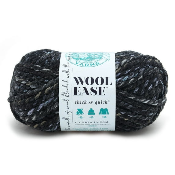 Lion Brand Wool-Ease Thick & Quick Yarn, Solids, 15 Pack