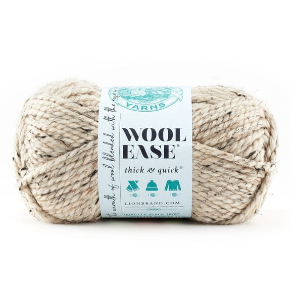 Lion Brand Wool-Ease Thick & Quick Yarn, Solids, 15 Pack