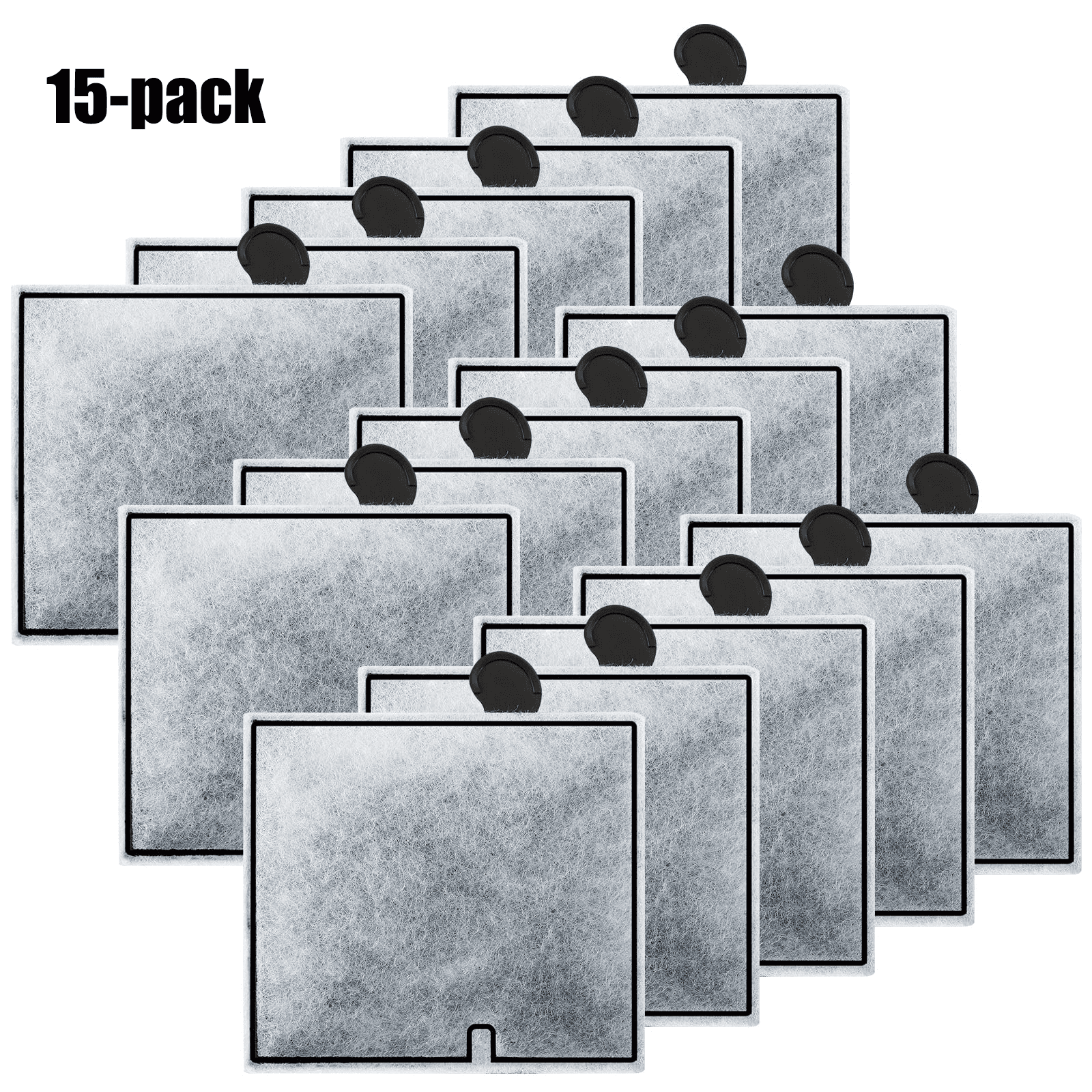 15 Pack Medium Filter Cartridges for Aqueon, Replacement Filter