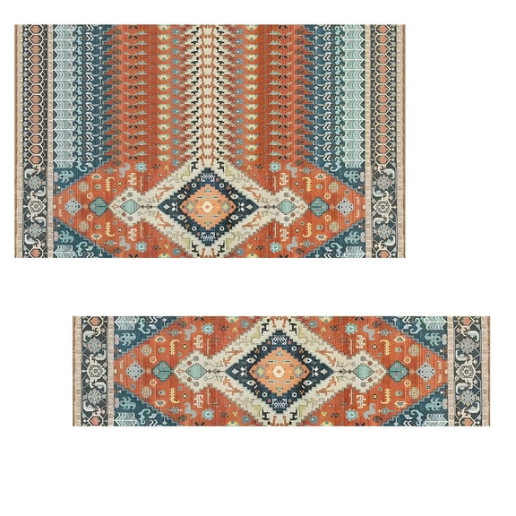 15-Pack Orange Self-Adhesive Non-Slip Stair Treads 8x30 Inch Stain Resistant Carpet Step Pads Skid Resistive