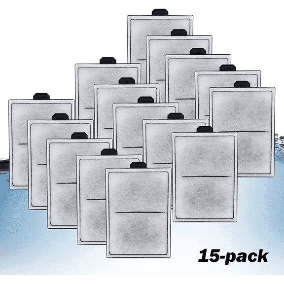 15 Pack PF-S Filter Cartridge for Top Fin Silenstream PF10 Power Filters,Small Replacement Filter Cartridges for Top Fin (S-15packs)