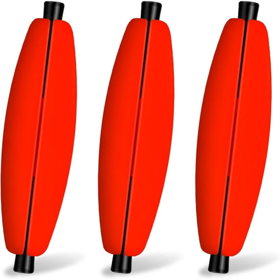 15 Pack Peg Floats Slotted Slip Fishing Bobbers Cigar Foam Bobber for ...