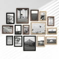 thumbnail image 1 of 15 Pack Picture Frames Collage Wall Decor, Gallery Frame Set for Wall Mounting or Tabletop Display, Multi Sizes Including 3pcs 8x10, 6pcs 5x7, 6pcs 4x6, Black+Oak+Walnut, 1 of 12