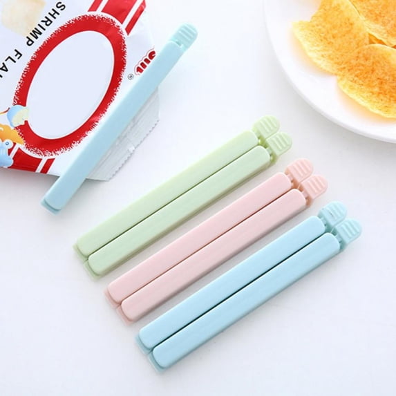 15 Pack Plastic Sealing Clips,Bag Clips Airtight Sealing Short Clips Fresh Keeping Clamp Clips for Foods,Snacks,Kitchen and Home,4.7inch