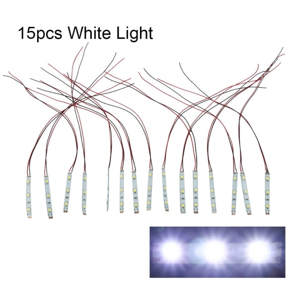 15 Pack Pre Wired For Smd Led Strip For Dollhouse And Miniature Room Lighting Suitable For 12V~18V Applications