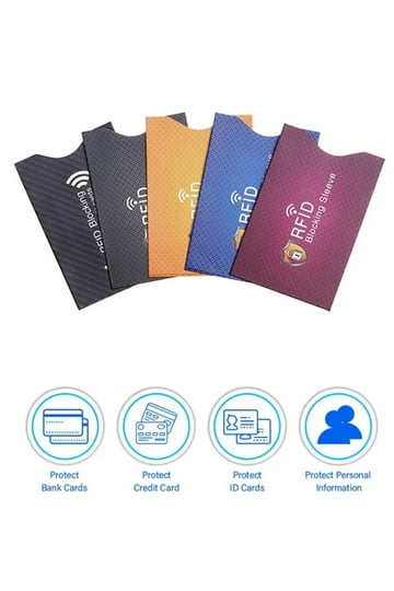 rfid credit card sleeves walmart Anti Theft 12 RFID Blocking Credit Card Sleeves 3 Passport RFID Securi –  Amradield main image 1