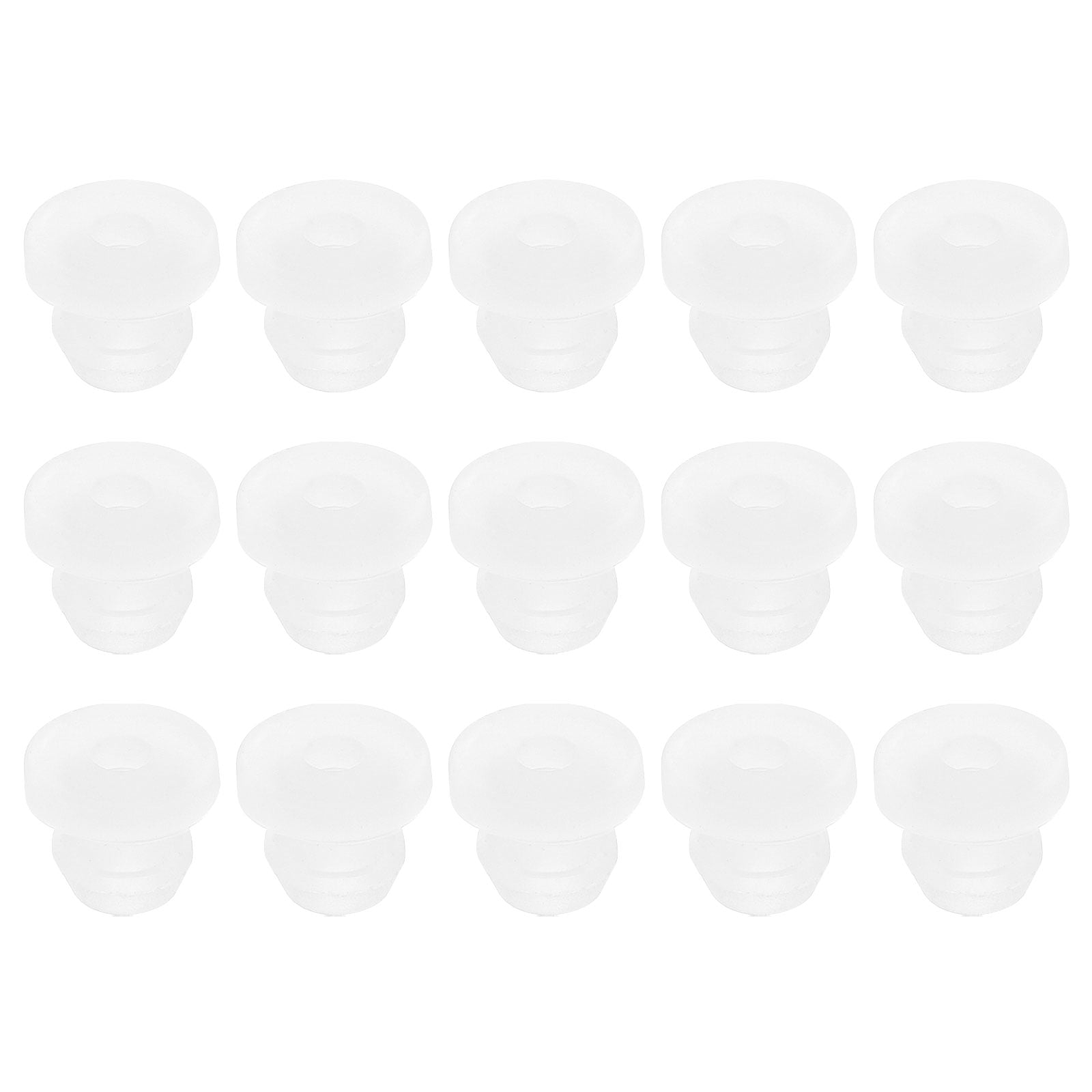 Uxcell 12Pack Rubber Grommets 15mm Drill Hole, 10mm ID Top Hat Hole Plug Grommet - View #14