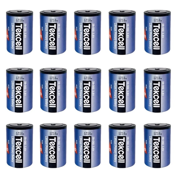 15-Pack SB-D02 3.6V D Size Lithium Battery 19000mAh High-Performance Batteries US Stock