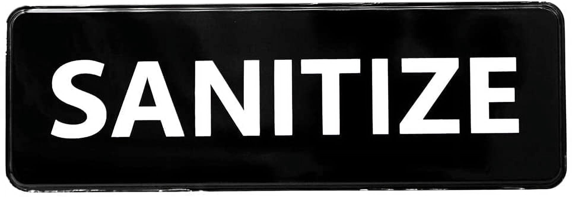 [15 Pack] Sanitize Plastic Sign - Removable, Weather Proof, Office ...