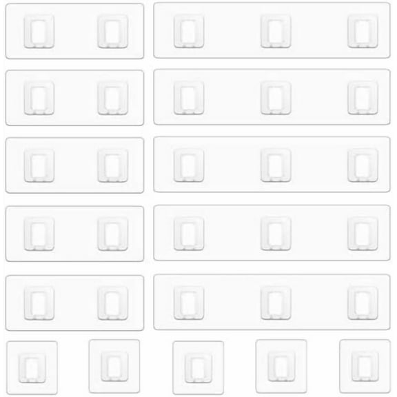 15 Pack Shower Caddy Adhesive Replacement,Strong Bathroom Shelf Hooks, Waterproof Shower Adhesive Strips, No Drilling Sticky Pads for Storage Corner Shelves and Kitchen Racks, Soap Holder