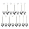 thumbnail image 1 of 15 Pack Silver Heart Shaped Tea Strainers for Loose Tea Tea Infuser Heart Shaped Tea Filter Set Long Spoon Kitchen Mugs Diffuser with Handle Infuser Filter Spoon, Home and Kitchen Tea Accessories, 1 of 7