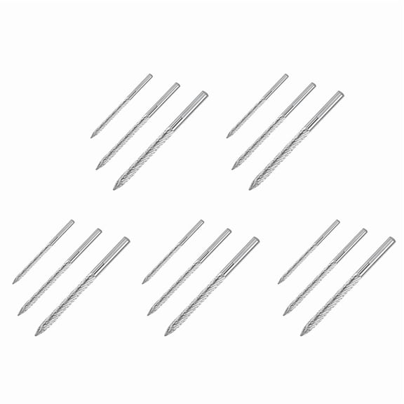 15 Pack Tire Bit Multi Sizes Tire Repair Carbide Burr Drill Bit Tire Patches Plug Cutters Wire Cutter Reamer Drill
