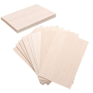 12 Sheets 8x4 Inch Unfinished Balsa Wood Sheets Thick for Crafts Hobby- 2mm  Thick by Craftiff
