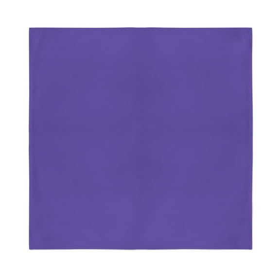 15 Pack Unisex Solid 100% Cotton Plain Bandanas - Bulk Wholesale (Purple)