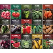 Vegetable Garden Seeds 15 Pack - Full Sun Annual Varieties