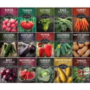 Vegetable Garden Seeds 15 Pack - Full Sun Annual Varieties