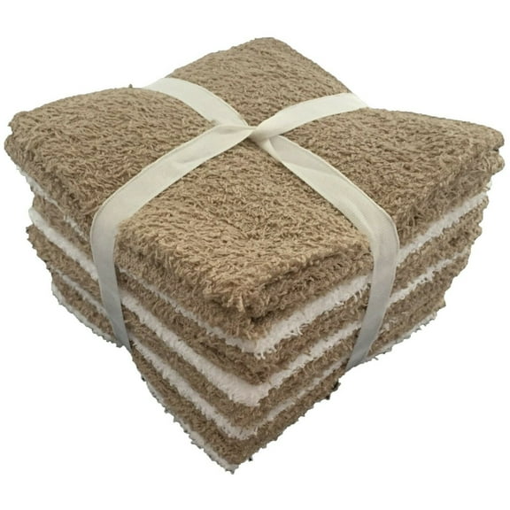 15 Pack Washcloths Extra Soft 100% Ring Spun Cotton, Highly Absorbent, Machine Washable Size 11" X 11".