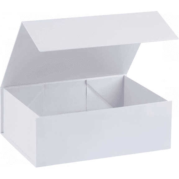 15 Pack White Magnetic Gift Box 10x10x5 Inches with Lid