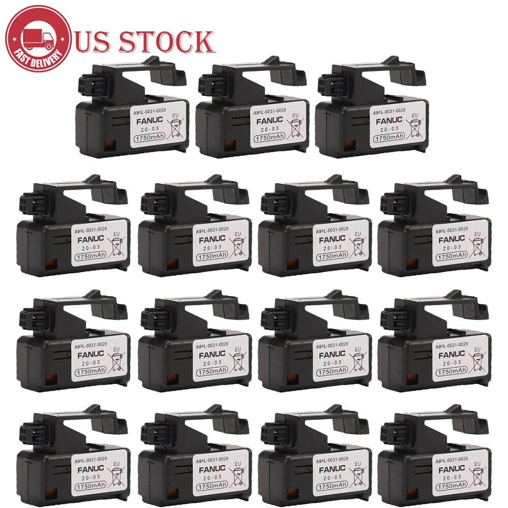 2pc For FANUC A98L-0031-0028 /A02B-0323-K102 Battery 1750mAh 3V Li