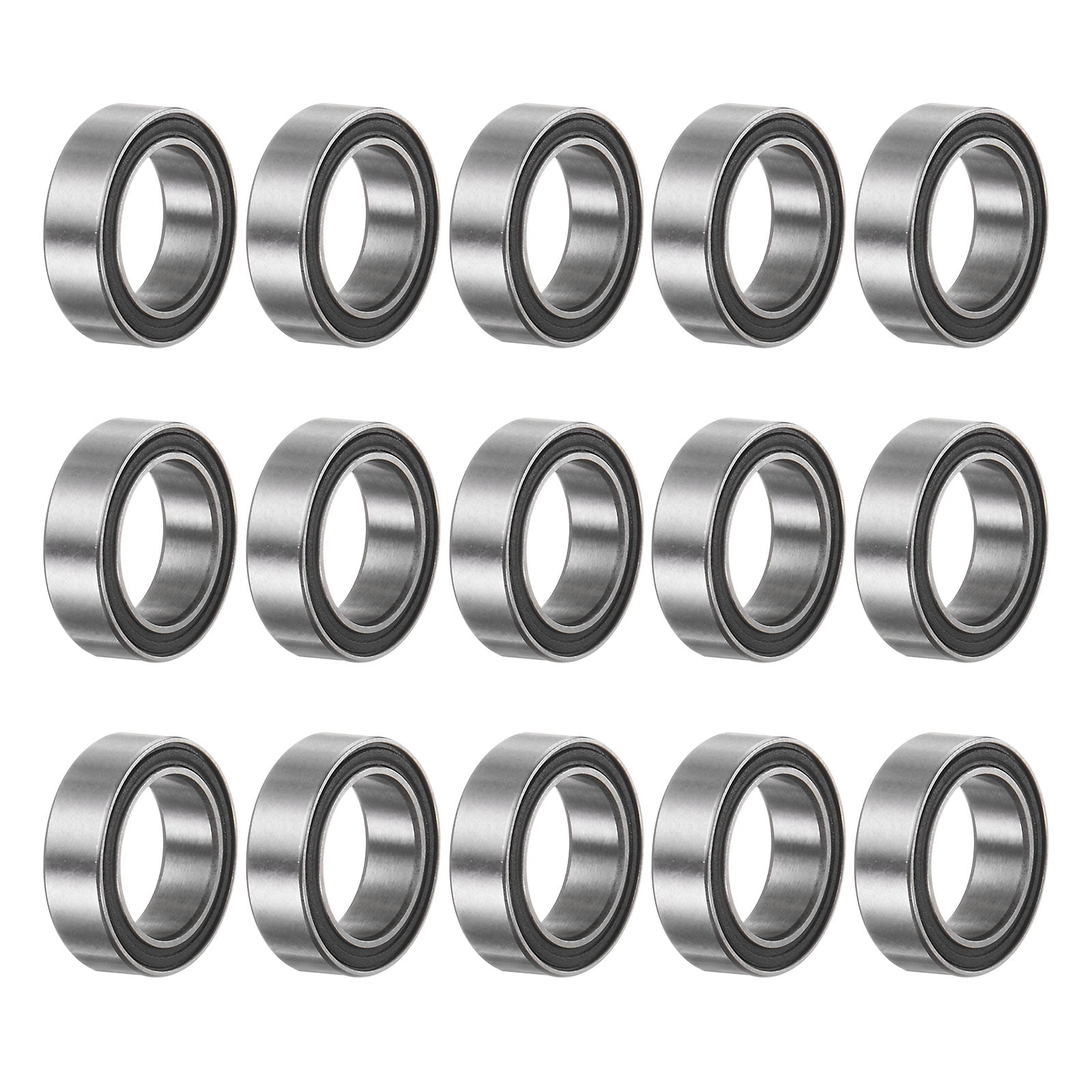 TUZUK MR128-ZZ Kugellager Set - 10 Stück, 8x12x3.5mm, Doppelt Abgedichtet & Vorgeschmiert