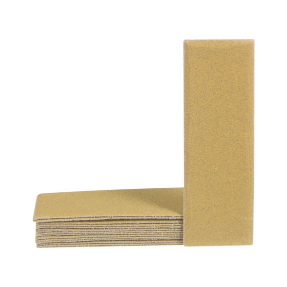 15 Packs Micro Detail Sander Paper 150 Grit 3.5 x 1.2 Inch Finger Sander Sandpapers Hook Loop Back Works