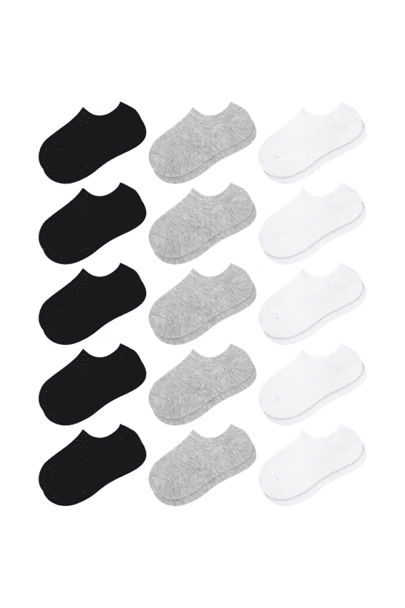 15 Pair Odor proof Breathable Socks Men's Black, White, Gray Short Socks Four Seasons Solid Color Women's Ship Socks Versatile Invisible Socks