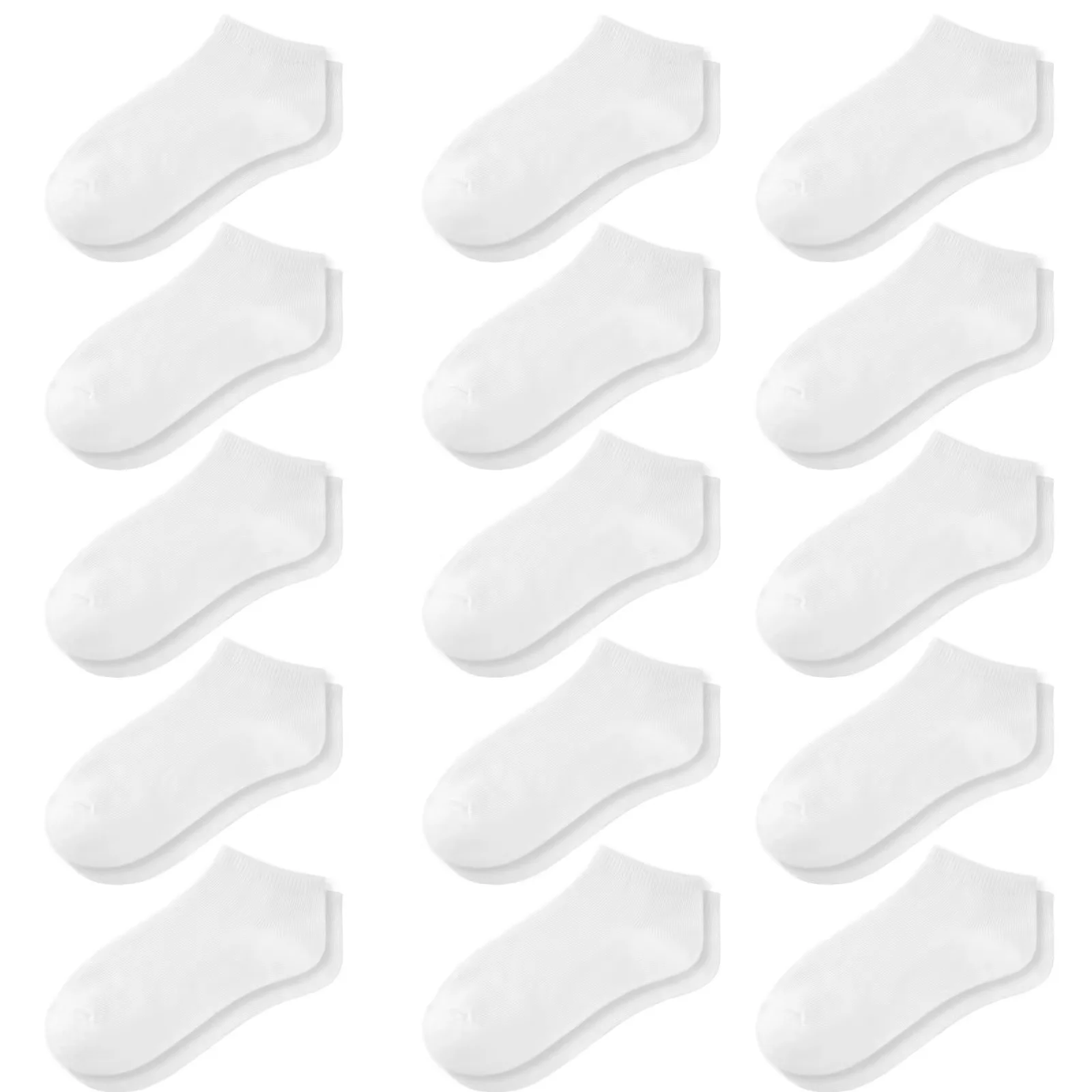 15 Pairs Kids Low Cut Ankle Socks for Boys Girls 1 13 Breathable Lightweight No Show for Sneakers Sports School