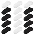 thumbnail image 1 of 15 Pairs Kids Low Cut Ankle Socks for Boys Girls 1-13, Breathable Lightweight No-Show for Sneakers Sports School, 1 of 5