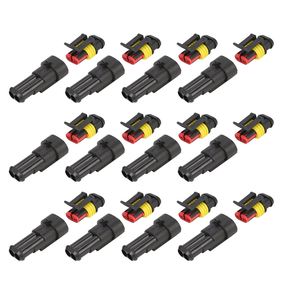 15 Pairs Waterproof Electrical Wire Terminal Connectors Plugs Kits for