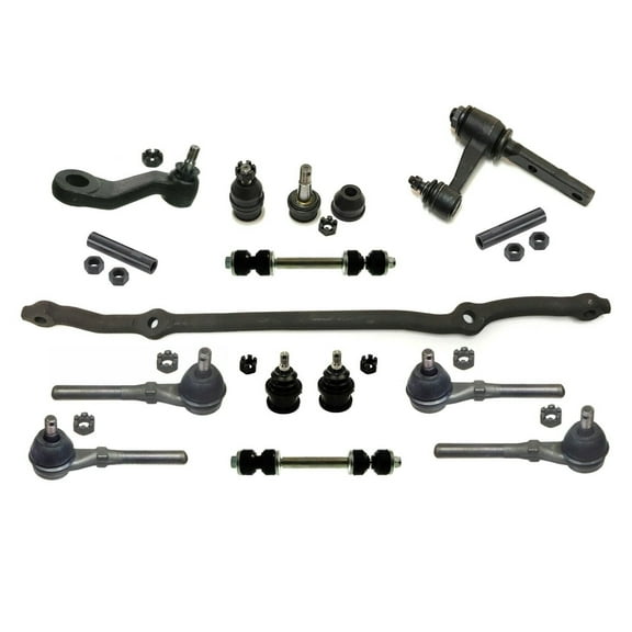 15 Pc Front Suspension Kit Center Link, Tie Rod Ends, Adjusting Sleeves, Upper & Lower Ball Joints, Idler & Pitman Arms Fits select: 1997-2003 FORD F150, 1997-2002 FORD EXPEDITION