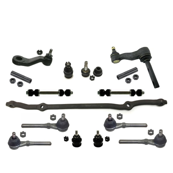 15 Pc Suspension Kit Center Link, Tie Rod Ends, Adjusting Sleeves, Upper & Lower Ball Joints, Idler & Pitman Arms Fits select: 1997-2003 FORD F150, 1997-2002 FORD EXPEDITION