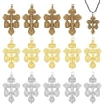 thumbnail image 1 of 15 Pcs 3 Colors Pardon Indulgence Crucifix Charms with Benedict Medal, Alloy Cross Pendant Charms Rosary Making Supplies Protection Charms for Jewelry Making, 1 of 6
