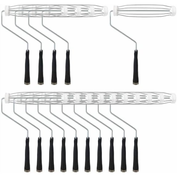 15 Pcs 9 Inch Paint Roller Painting Roller Frame 5 Wire Brush Supplies for Wall House Homes$$Tools & Hardware Other