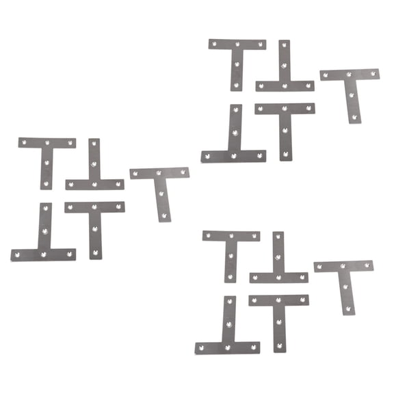 15 Pcs Angle Plate Corner Brace Flat T Shape Repair Bracket 80mm x 80mm