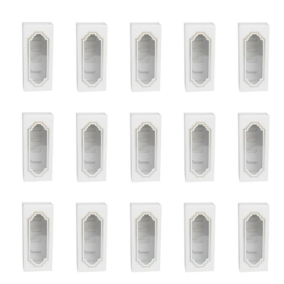 BRIGHTFUFU Baked Goods Boxes White Drawer Design For Cupcakes Bakery Use 15Pcs 6.1x2.6x2.0in