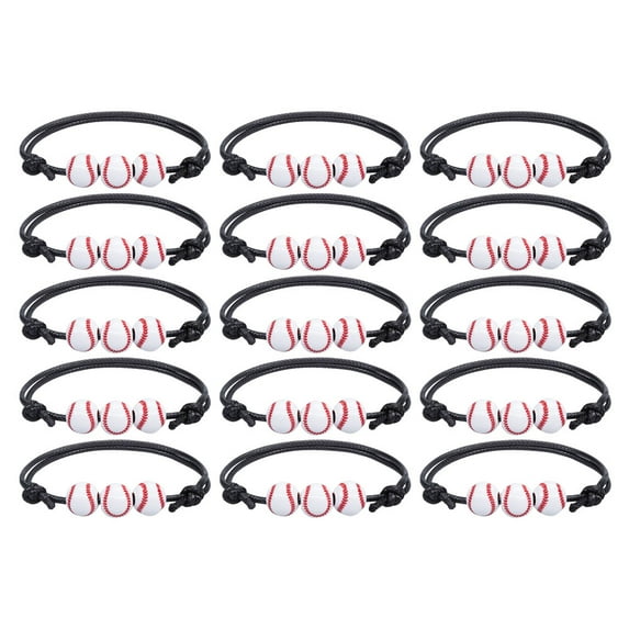 15 Pcs Baseball Bracelet Commemorative Gift Bracelets for Boys Decor Charm Girls