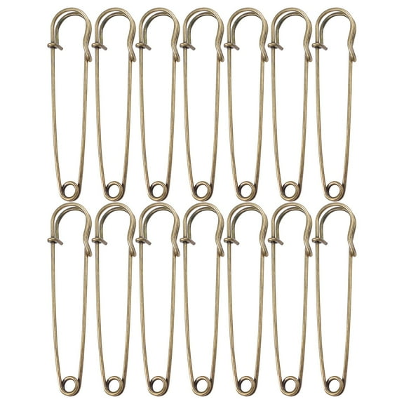 15 Pcs Bronze Color Paper Clips Metal Paper Clips Notes Classified Clips Vintage Paper Clips for Junk Journal Stationery Office Supplies, 2.95 Inch