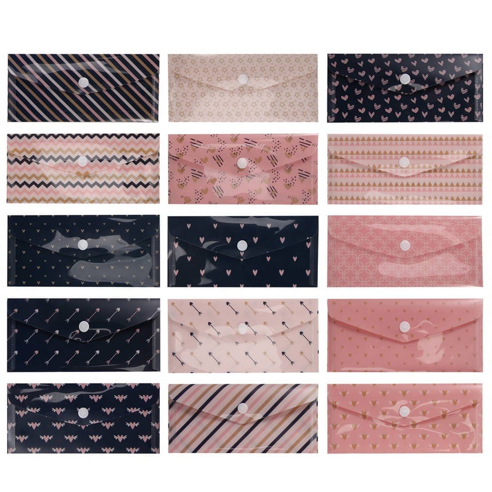 15 Pcs Budget Wallet Envelope Waterproof Cash Envelopes, Budget