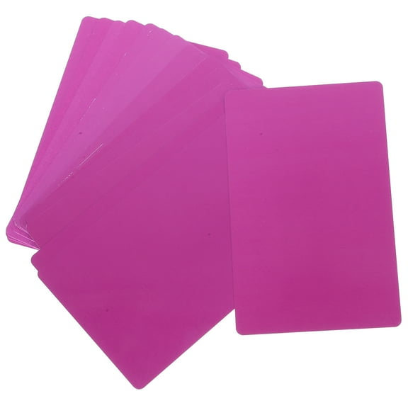 LITINKIMI Purple Metal Business Card Blanks 15Pcs For Business Use Deformation Resistant