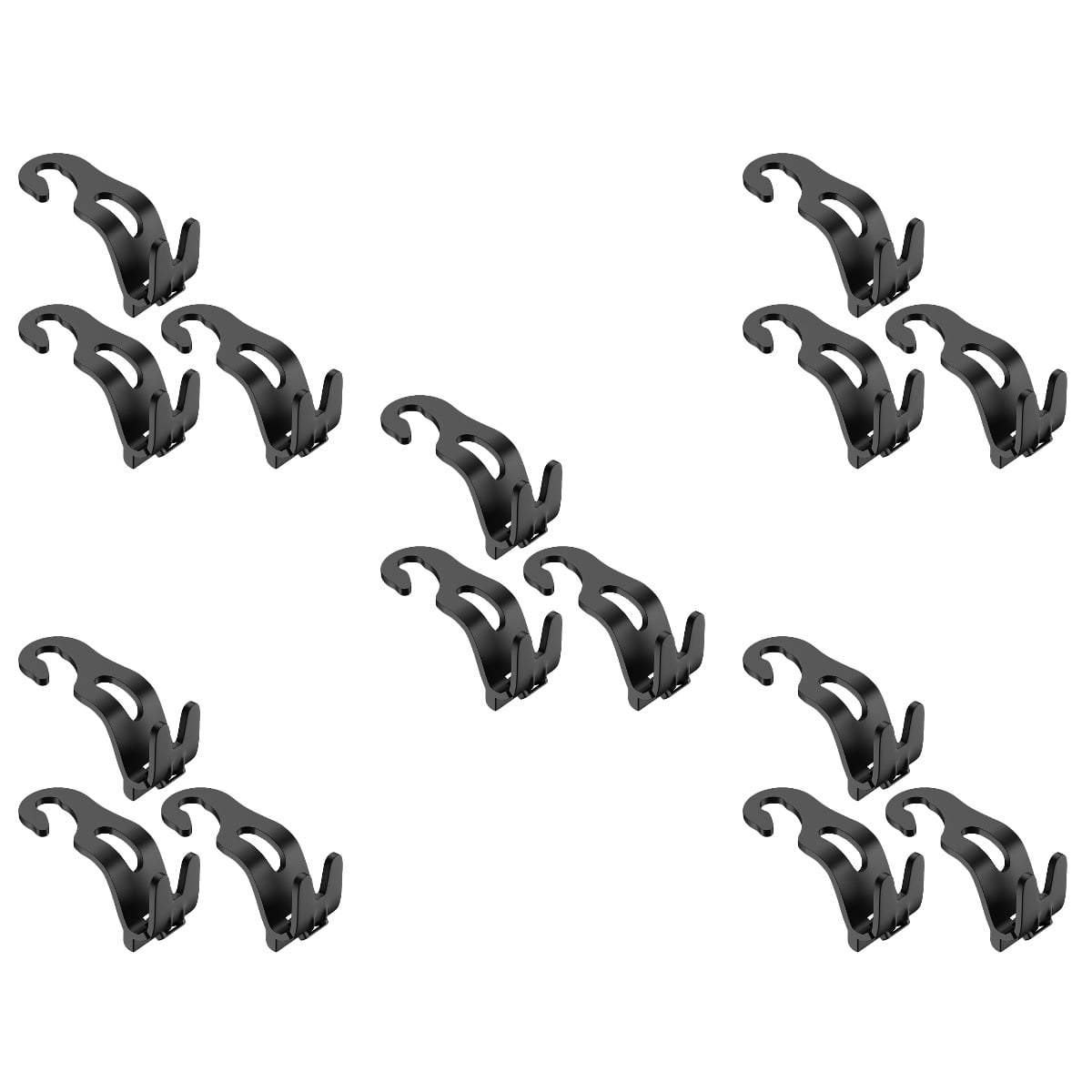 15 Pcs Car Hook Clothes Hanging Rack Stand Hard Hat Holder for Truck