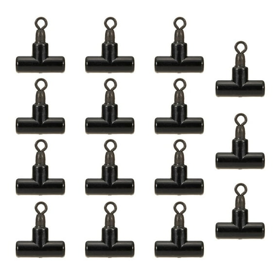 15 Pcs Carp Fishing Rolling Swivel Zip Sliders Swivels Rigs Connect Line Slide