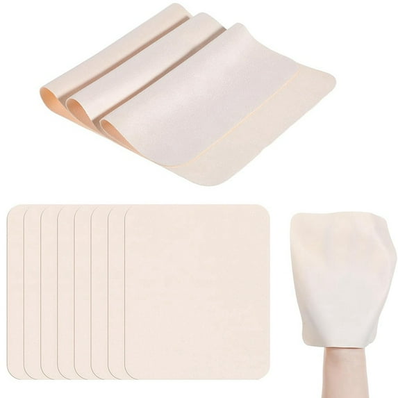 15 Pcs Chamois Cloth, Pre Cut Chamois Pottery Trimming Tools for Smoothing Pot Rim Ceramic Pottery Tool,15 * Chamois Cloth,Beige