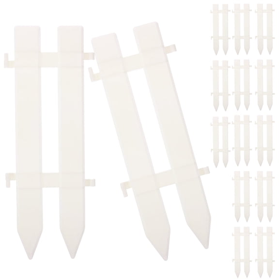 LABSERRON Christmas Tree Fence White Plastic For Wedding Scene Layout 15Pcs 11.79X4.52X0.39in