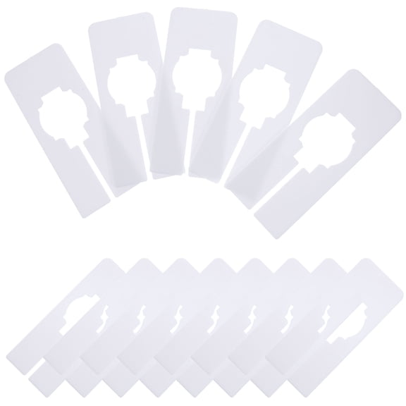 OFFIGAM Hanging Closet Separator Abs 15Pcs For Store Use Organizing Clothes 4.99X2.00X0.08In