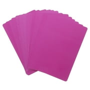 Hytrove 15Pcs Purple Aluminum Blank Metal Business Cards for DIY Heat Transfer and Engraving