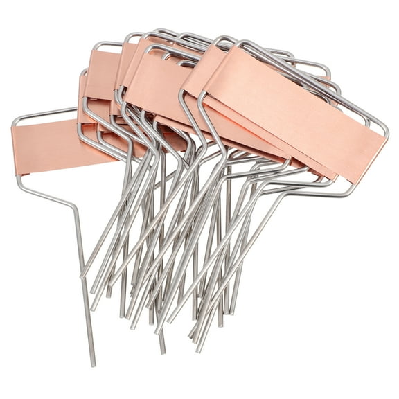 15 Pcs Dining Room Table Decor Insert Plants Label Waterproof Labels Metal Copper Stainless Steel