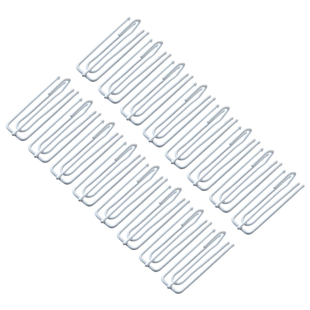 Uxcell Metal Pinch Pleat Curtain Hooks – 80-Pack, Silver Tone, 2.48” Long, Single Prong For Drapery Tracks & Poles