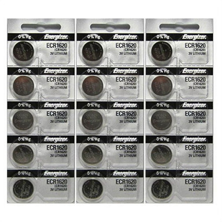 Energizer-ECR-1620 Watch Battery Replacment, CR1620, Free Delivery on 20  Pack